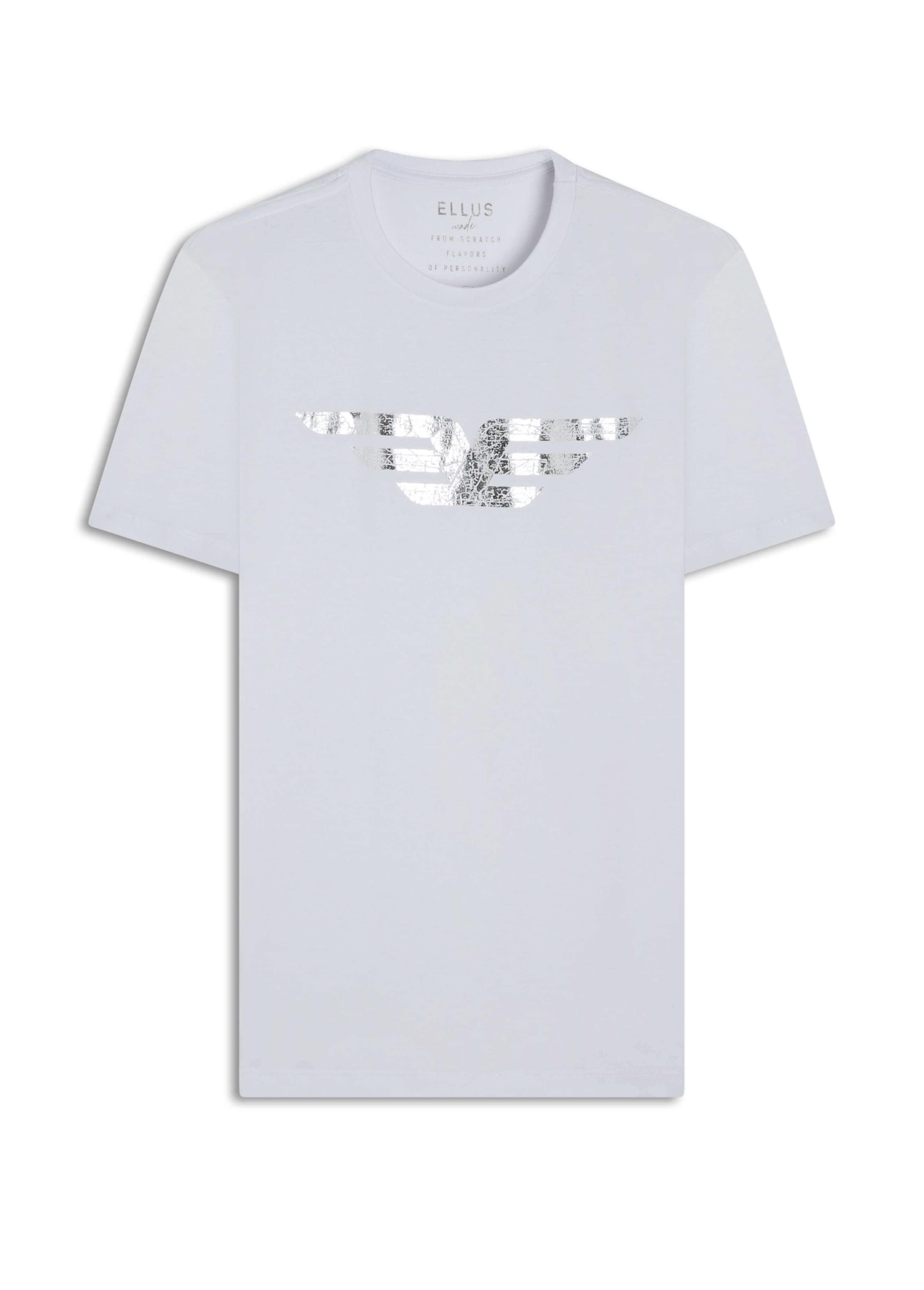 T-Shirt Cotton Fine Maxi Easa Foil Branco