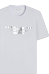 T-Shirt Cotton Fine Maxi Easa Foil Branco