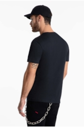 T-Shirt Cotton Fine Maxi Easa Foil Preto