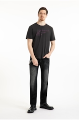 T-Shirt Cotton Fine Maxi Easa  Plumbo