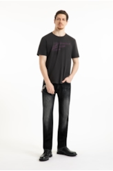 T-Shirt Cotton Fine Maxi Easa  Plumbo