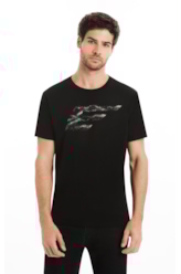 T-Shirt Cotton Fine Maxi Easa Preto