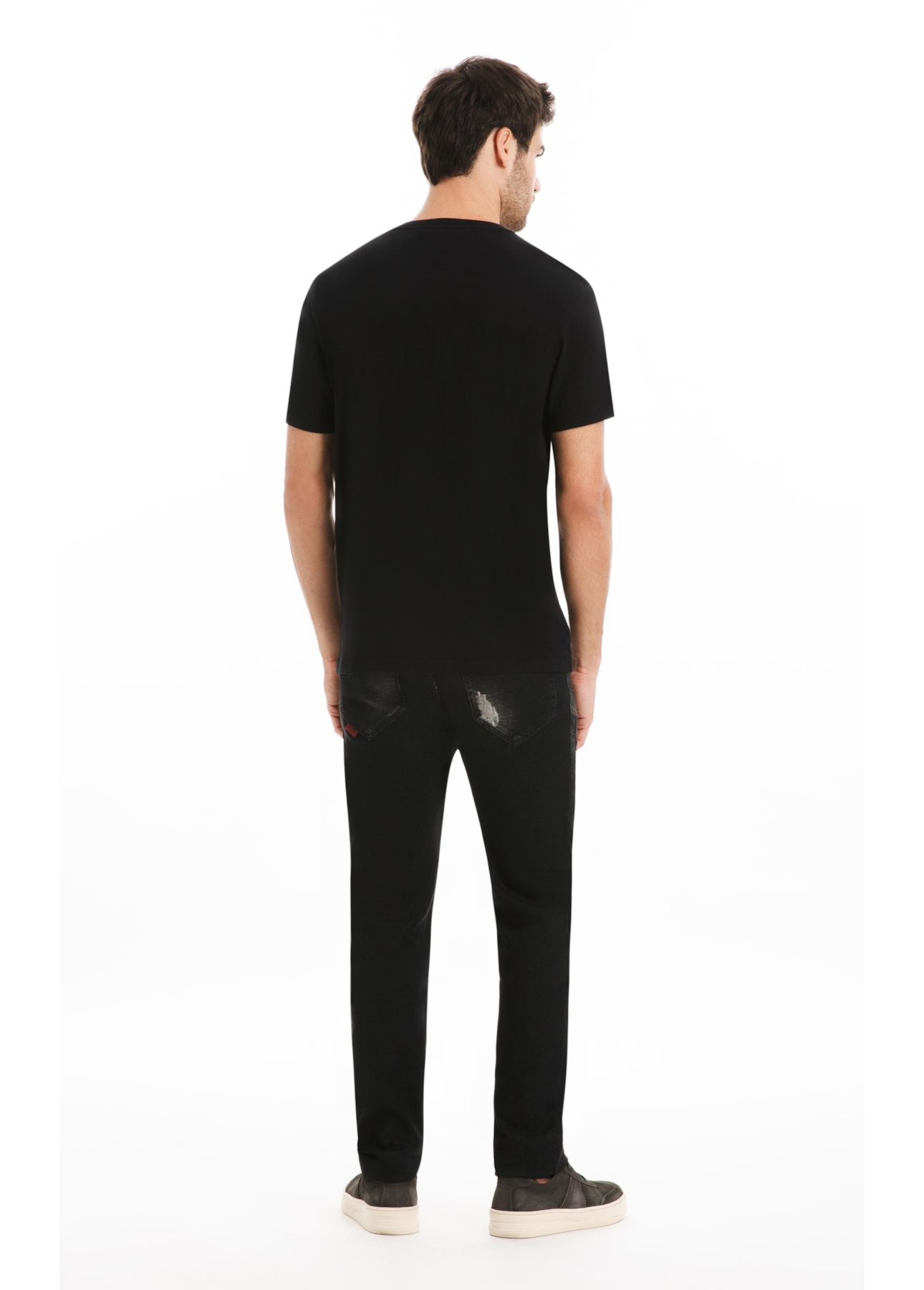 T-Shirt Cotton Fine Maxi Easa Preto