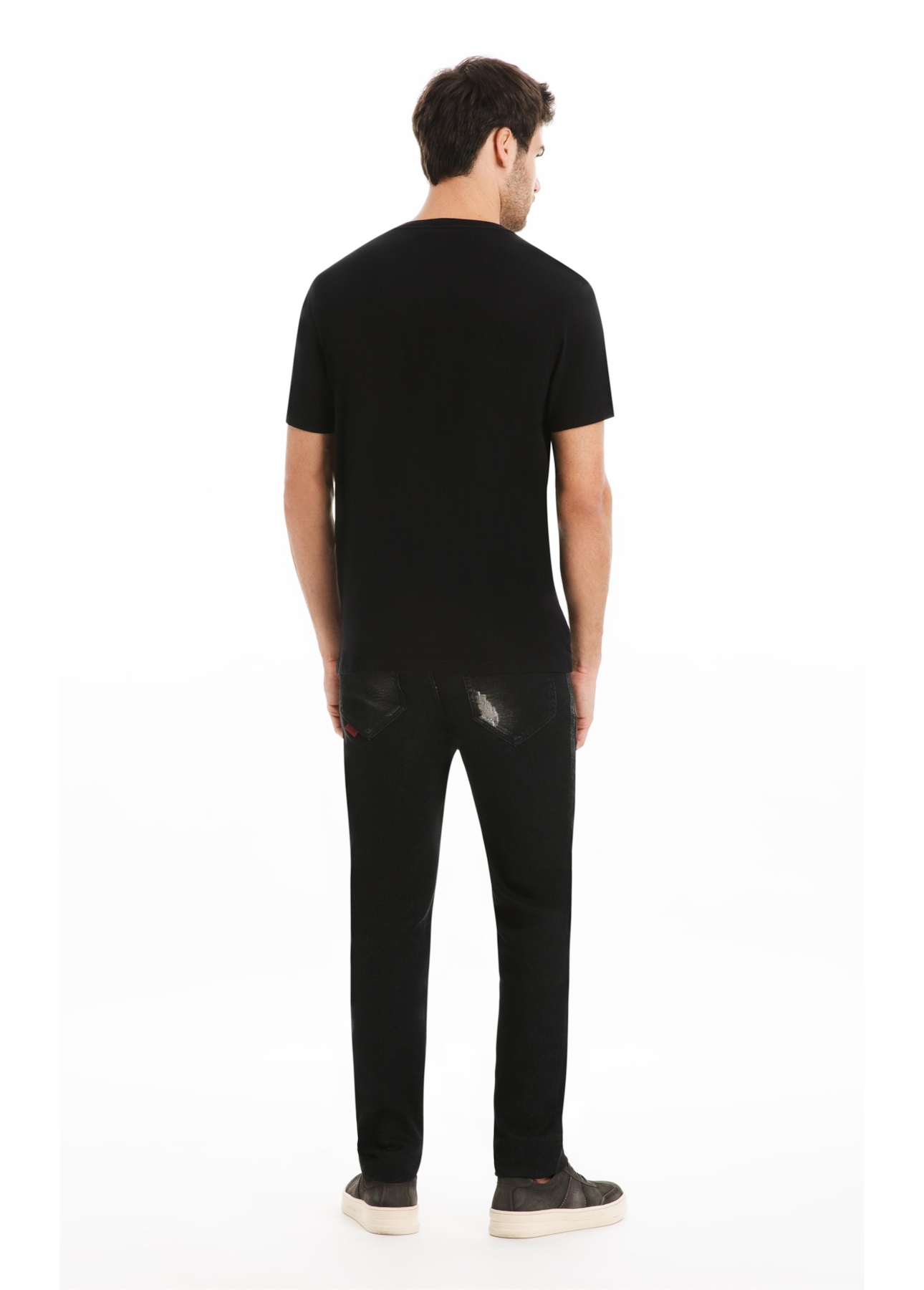 T-Shirt Cotton Fine Maxi Easa Preto