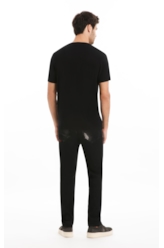 T-Shirt Cotton Fine Maxi Easa Preto