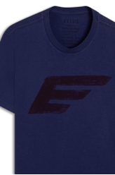 T-Shirt Cotton Fine Maxi Easa Purple Blue