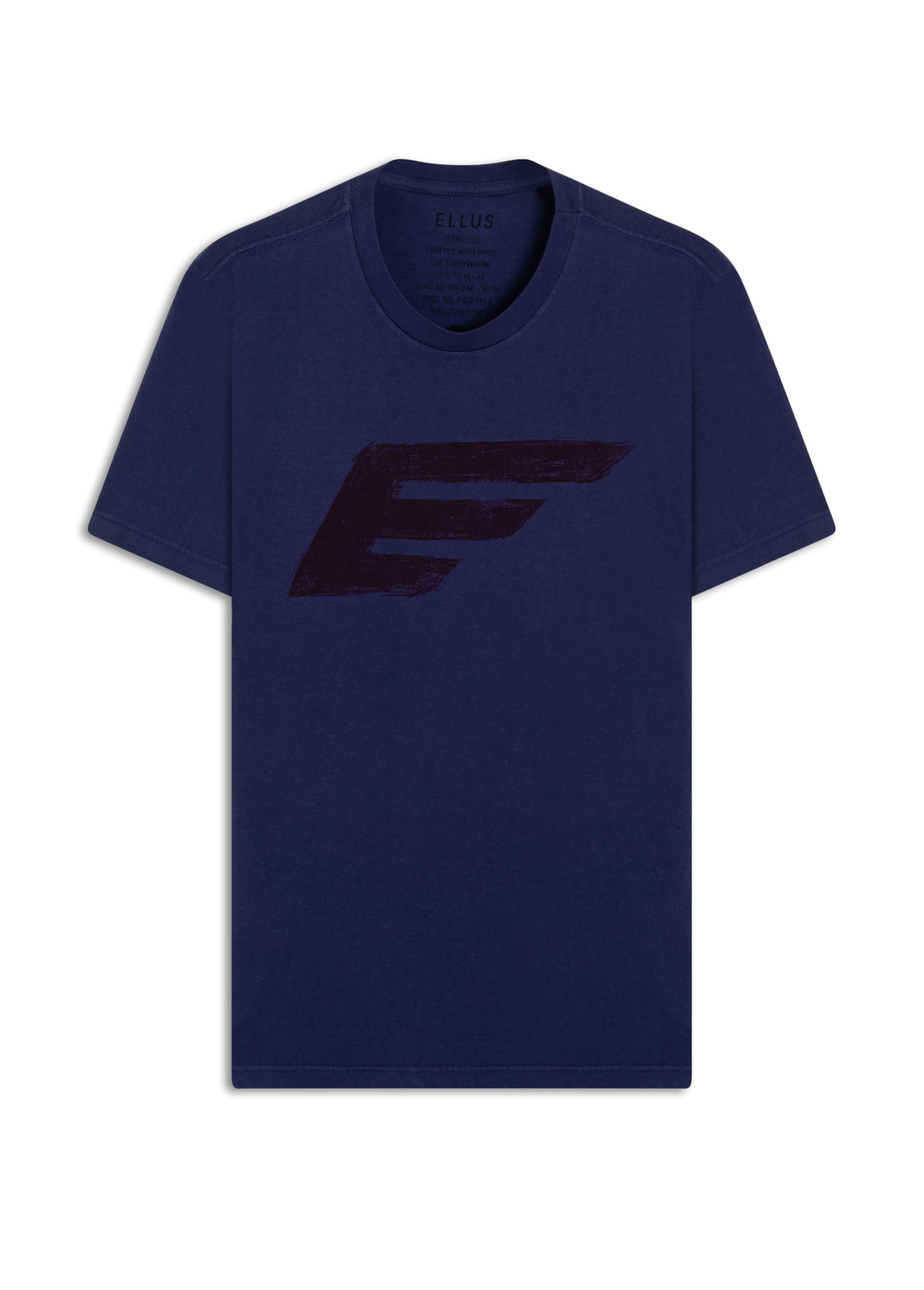 T-Shirt Cotton Fine Maxi Easa Purple Blue