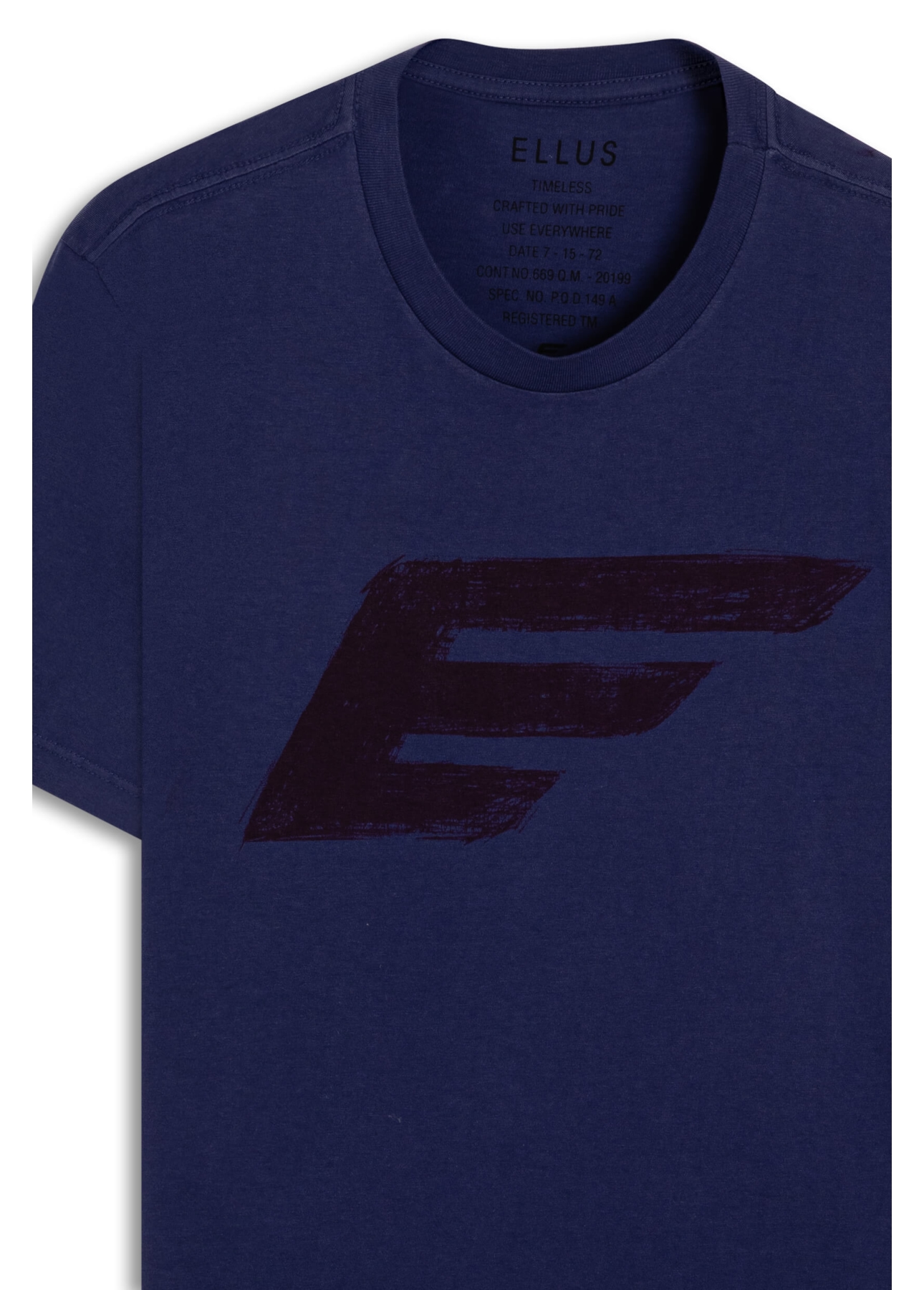 T-Shirt Cotton Fine Maxi Easa Purple Blue