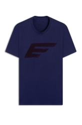 T-Shirt Cotton Fine Maxi Easa Purple Blue