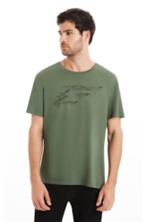 T-Shirt Cotton Fine Maxi Easa Verde Army