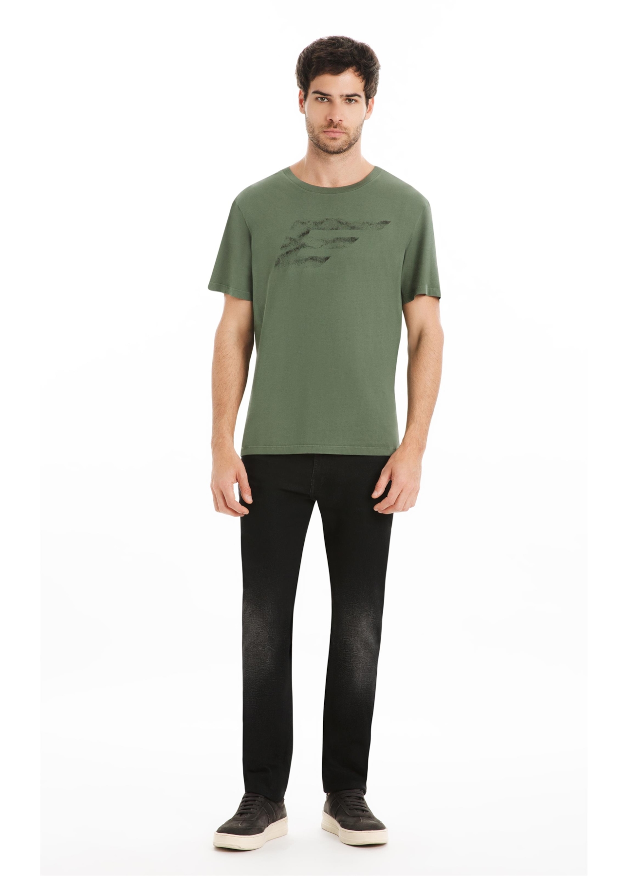 T-Shirt Cotton Fine Maxi Easa Verde Army