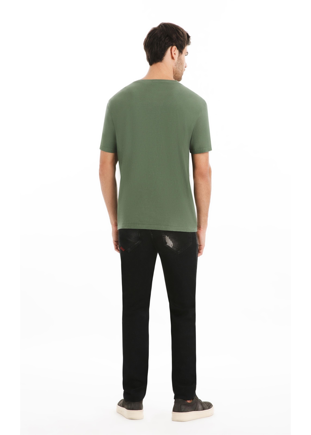 T-Shirt Cotton Fine Maxi Easa Verde Army