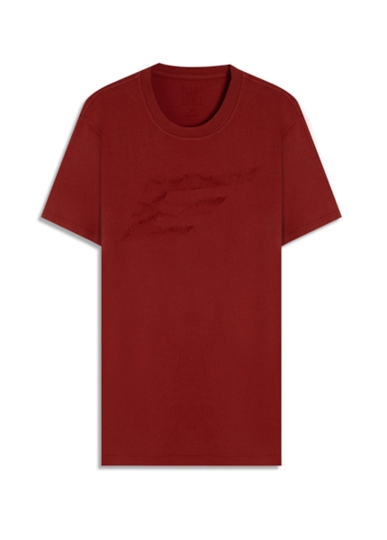 T-Shirt Cotton Fine Maxi Easa Vermelho
