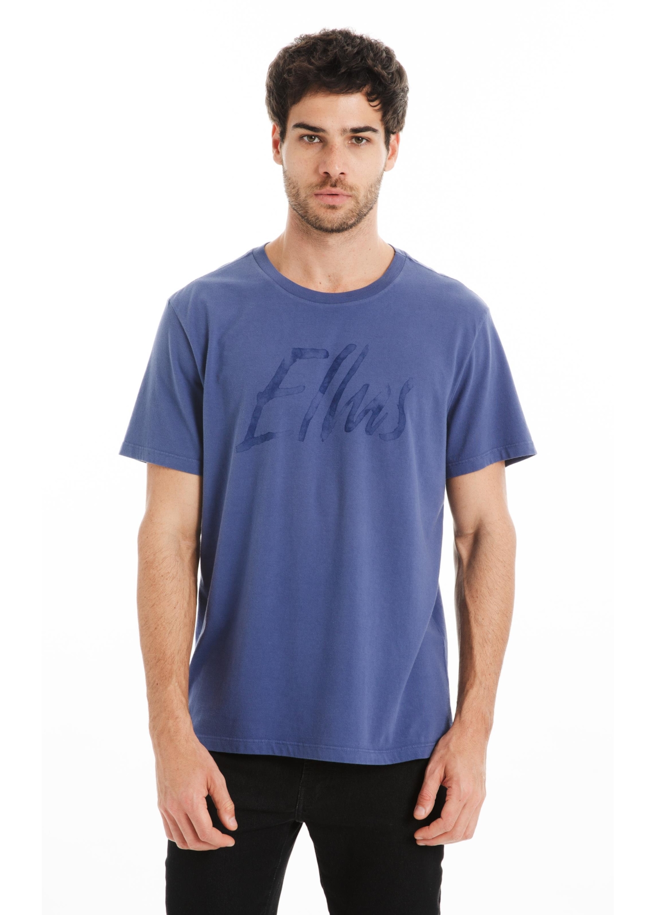 T-Shirt Cotton Fine Maxi Ellus Classic Azul Jeans