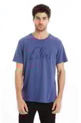 T-Shirt Cotton Fine Maxi Ellus Classic Azul Jeans