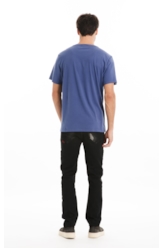 T-Shirt Cotton Fine Maxi Ellus Classic Azul Jeans