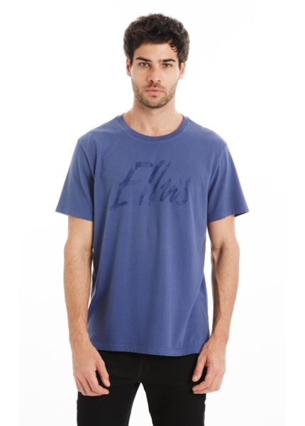 T-Shirt Cotton Fine Maxi Ellus Classic Azul Jeans