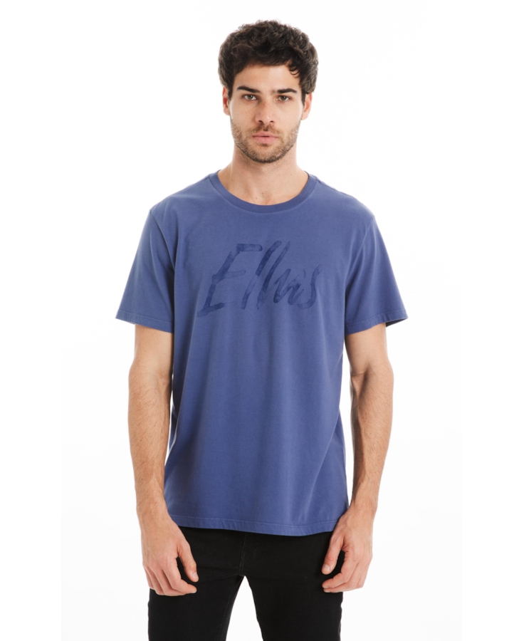 T-Shirt Cotton Fine Maxi Ellus Classic Azul Jeans