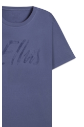 T-Shirt Cotton Fine Maxi Ellus Classic Azul Jeans i