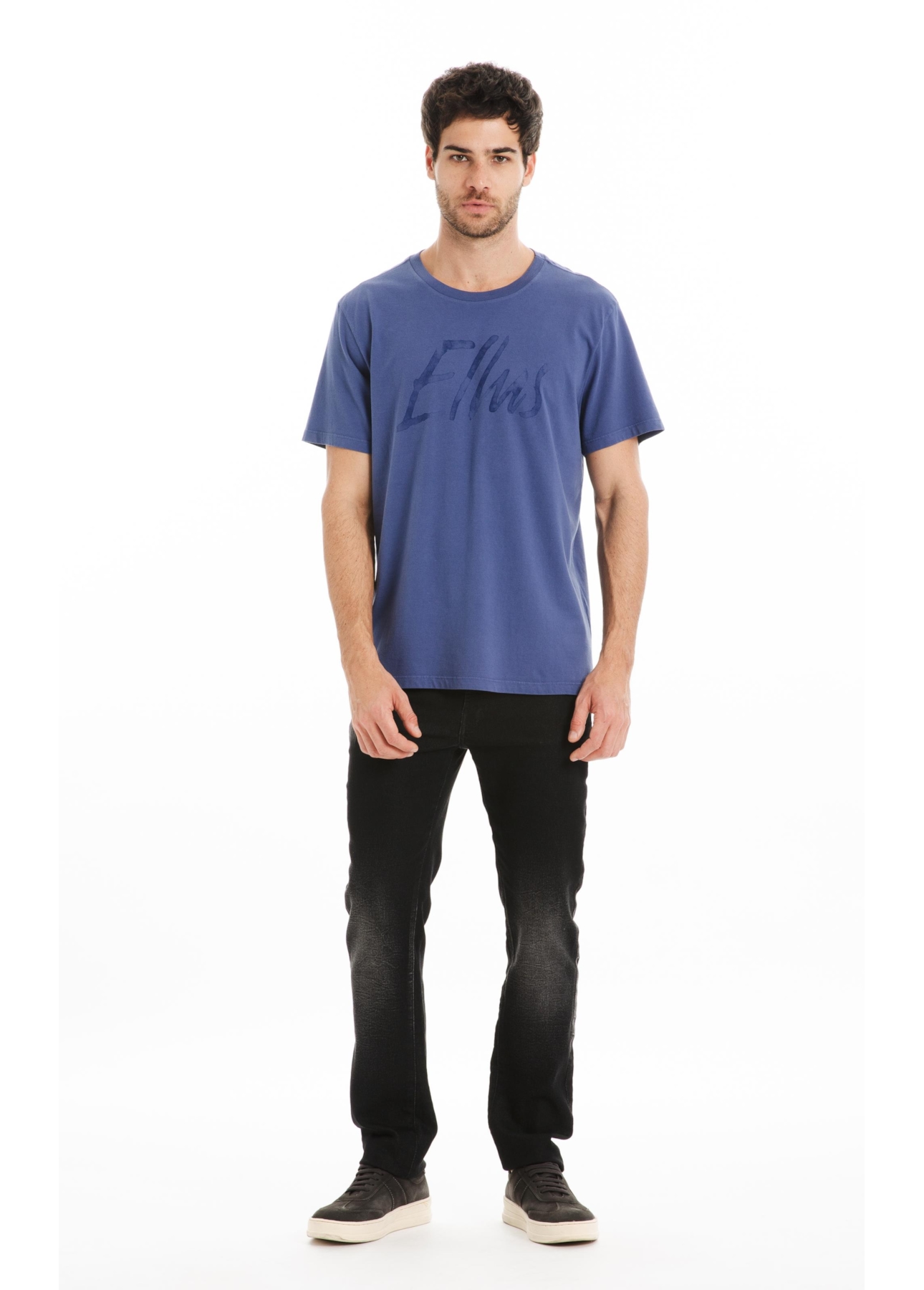 T-Shirt Cotton Fine Maxi Ellus Classic Azul Jeans i
