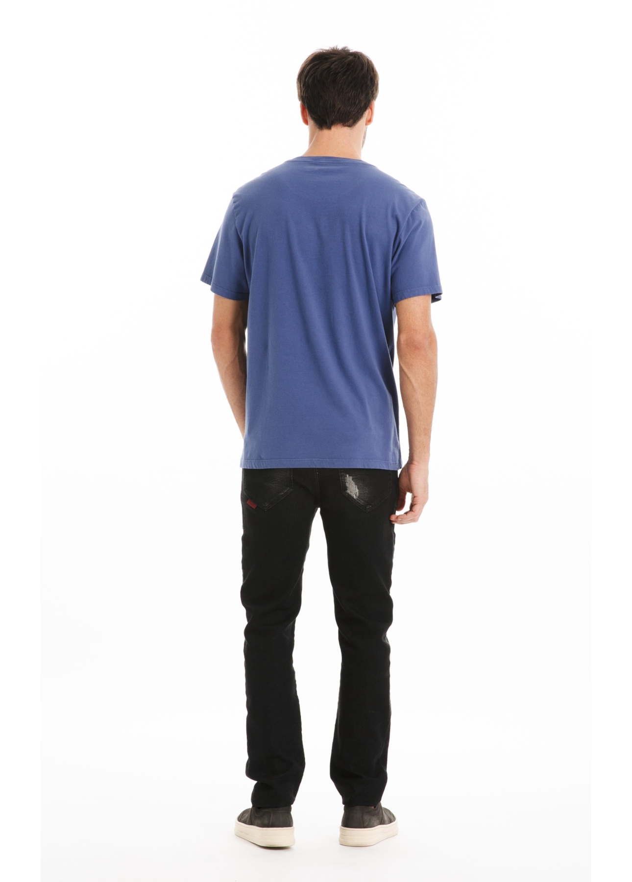T-Shirt Cotton Fine Maxi Ellus Classic Azul Jeans i