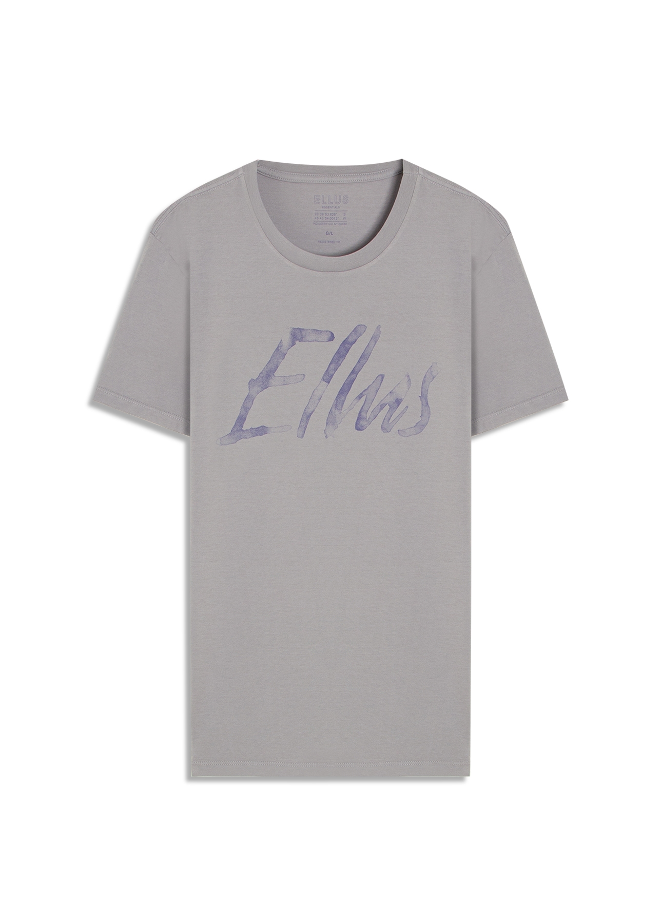 T-Shirt Cotton Fine Maxi Ellus Classic Blue Vintage