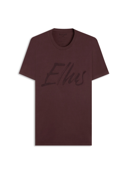 T-Shirt Cotton Fine Maxi Ellus Classic Bordeaux