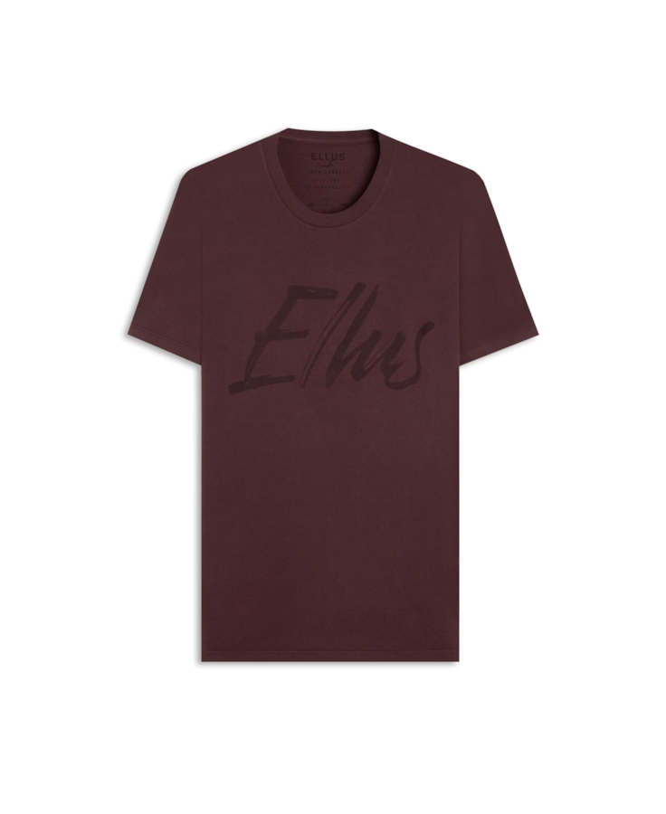 T-Shirt Cotton Fine Maxi Ellus Classic Bordeaux