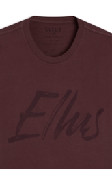 T-Shirt Cotton Fine Maxi Ellus Classic Bordeaux