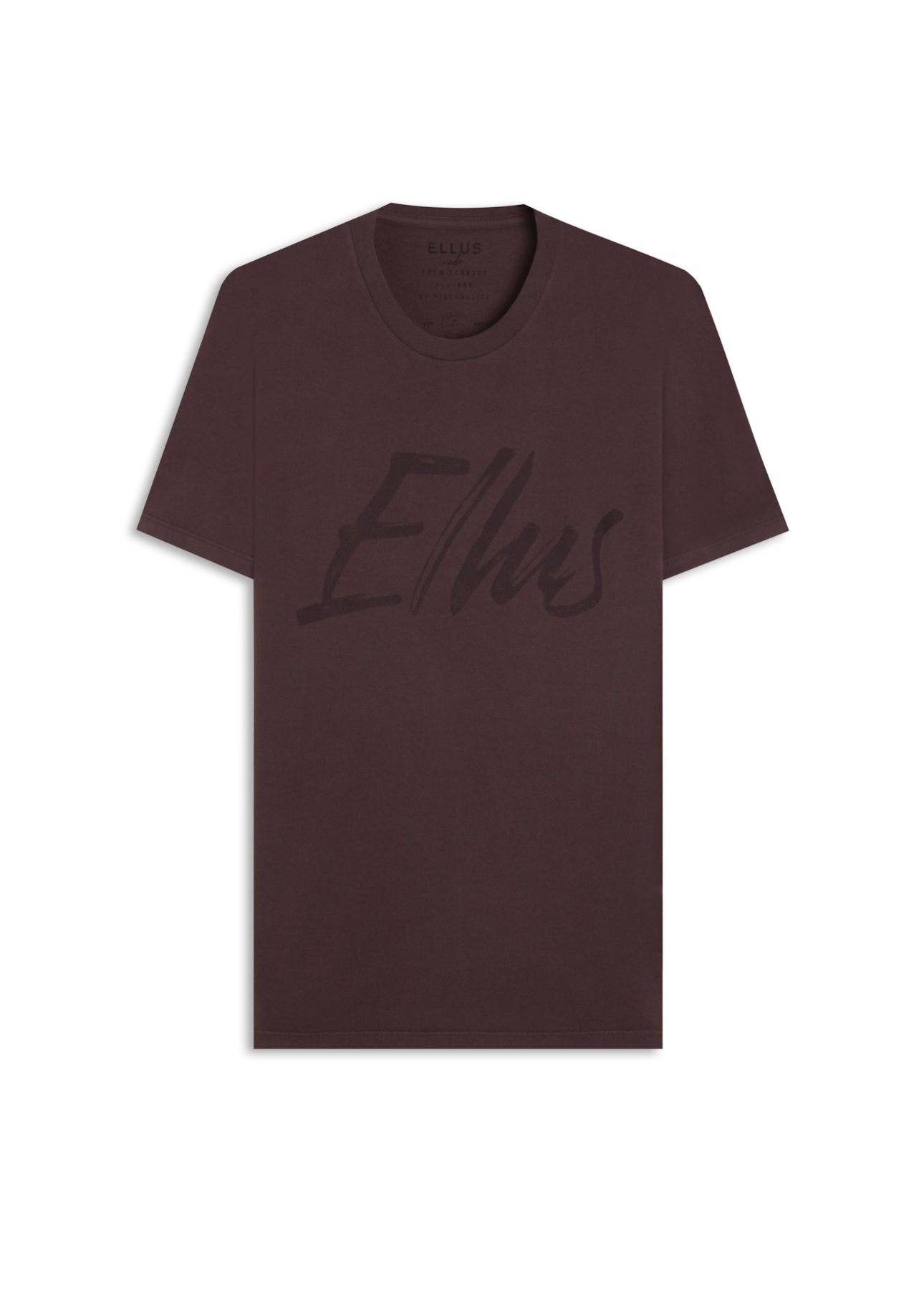 T-Shirt Cotton Fine Maxi Ellus Classic Bordeaux