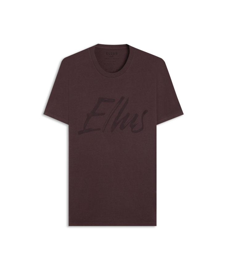 T-Shirt Cotton Fine Maxi Ellus Classic Bordeaux