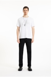 T-Shirt Cotton Fine Maxi Ellus Classic Branco