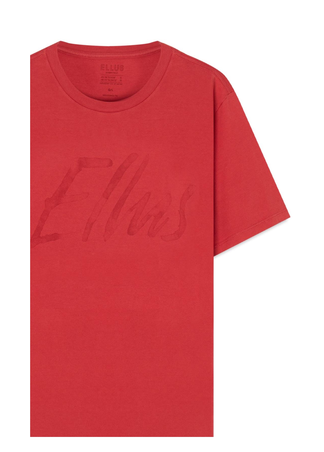 T-Shirt Cotton Fine Maxi Ellus Classic Cereja )