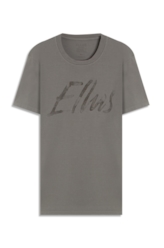 T-Shirt Cotton Fine Maxi Ellus Classic Cinza Claro