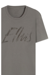 T-Shirt Cotton Fine Maxi Ellus Classic Cinza Claro