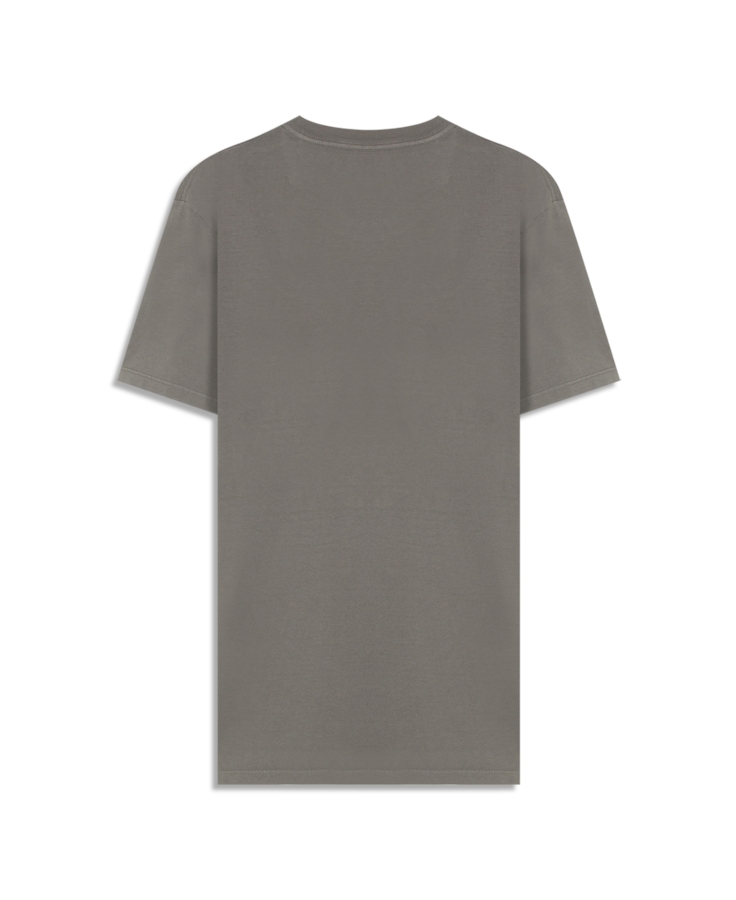 T-Shirt Cotton Fine Maxi Ellus Classic Cinza Claro