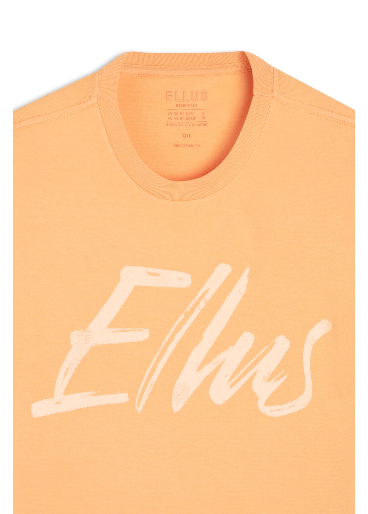 T-Shirt Cotton Fine Maxi Ellus Classic Pessego