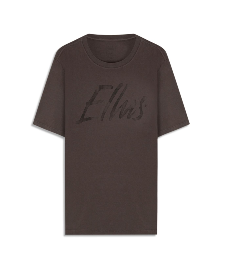 T-Shirt Cotton Fine Maxi Ellus Classic Plumbo