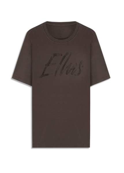 T-Shirt Cotton Fine Maxi Ellus Classic Plumbo
