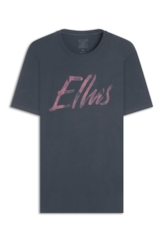 T-Shirt Cotton Fine Maxi Ellus Classic Preto