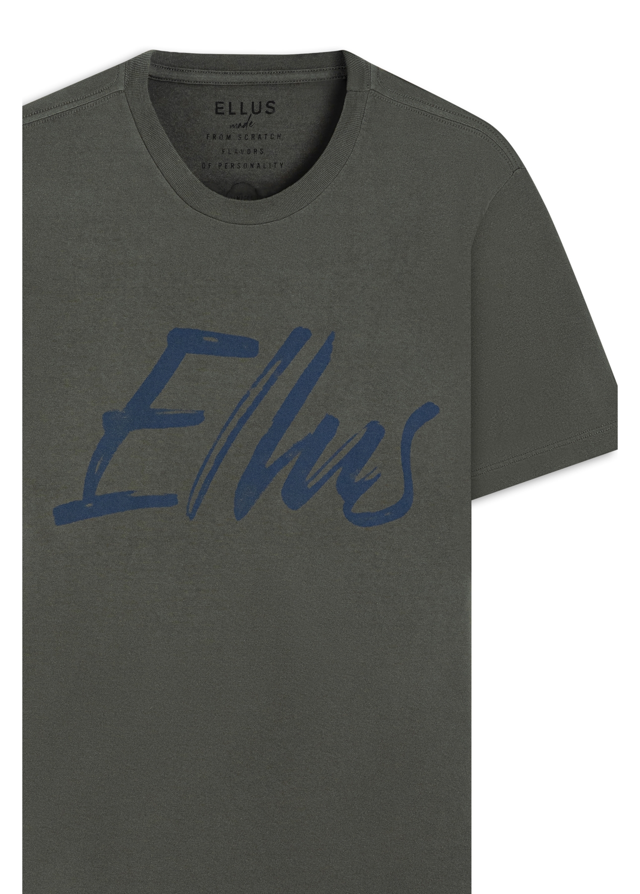 T-Shirt Cotton Fine Maxi Ellus Classic Verde Militar