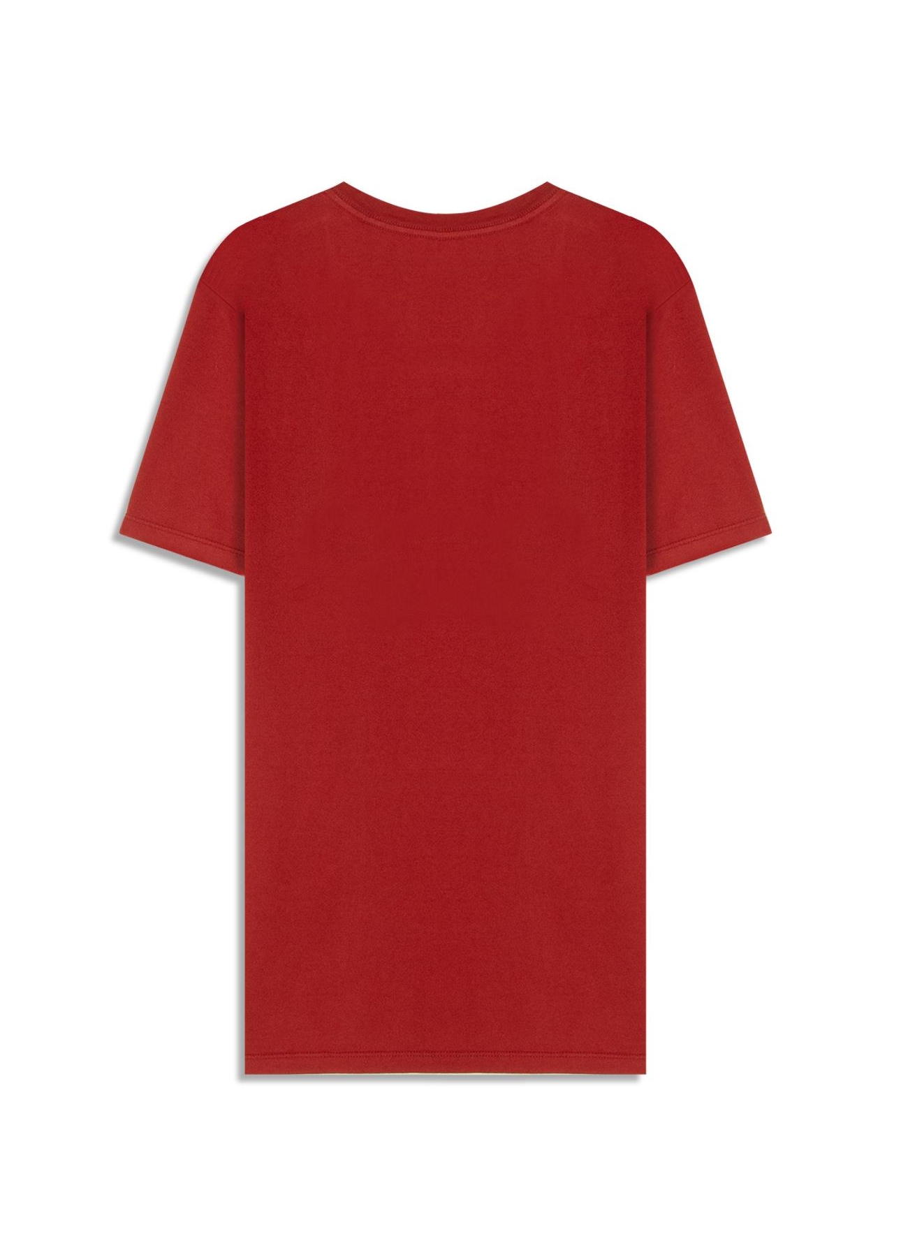 T-Shirt Cotton Fine Maxi Ellus Classic Vermelho