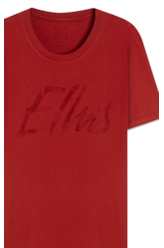 T-Shirt Cotton Fine Maxi Ellus Classic Vermelho
