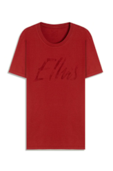 T-Shirt Cotton Fine Maxi Ellus Classic Vermelho
