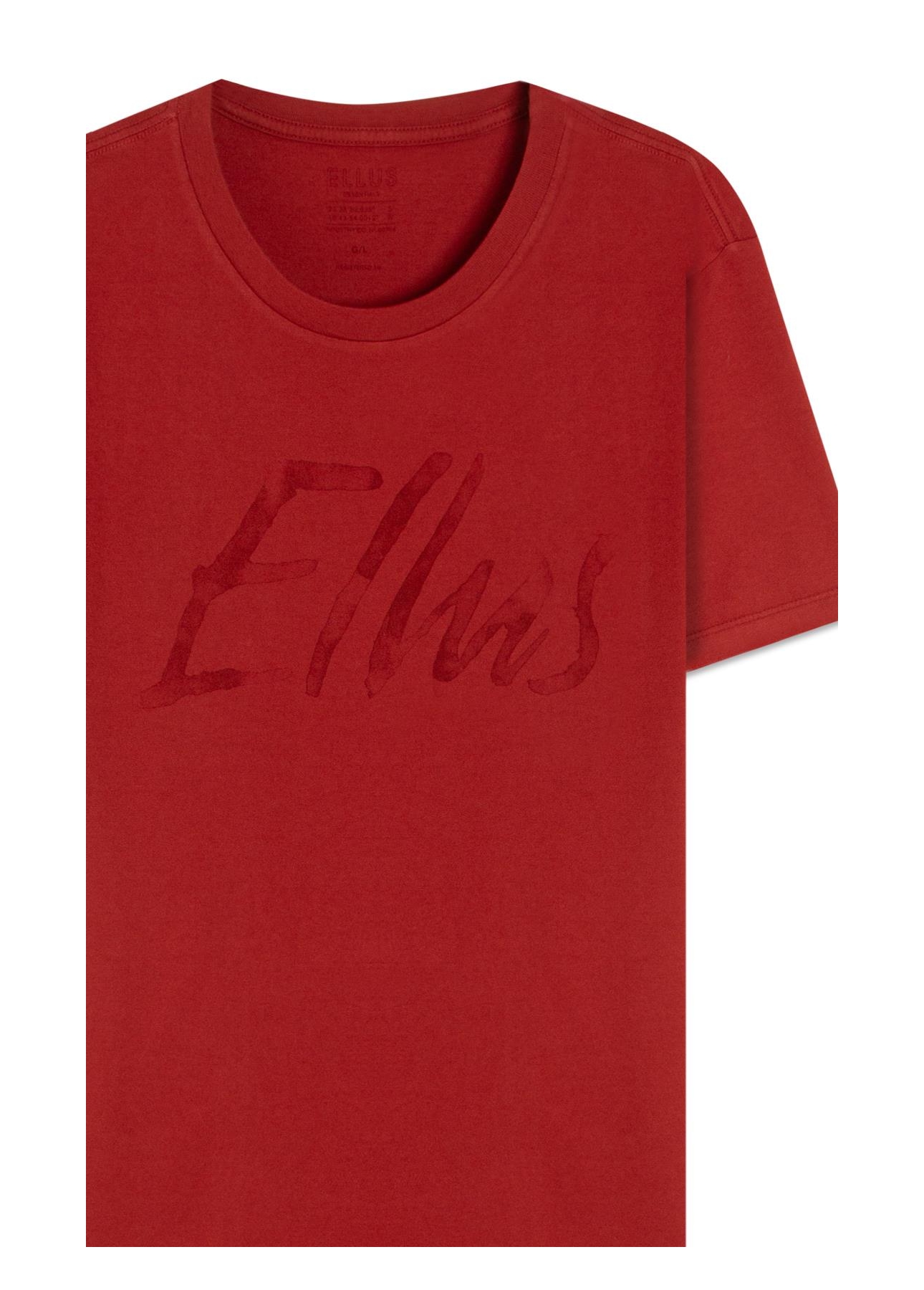 T-Shirt Cotton Fine Maxi Ellus Classic Vermelho
