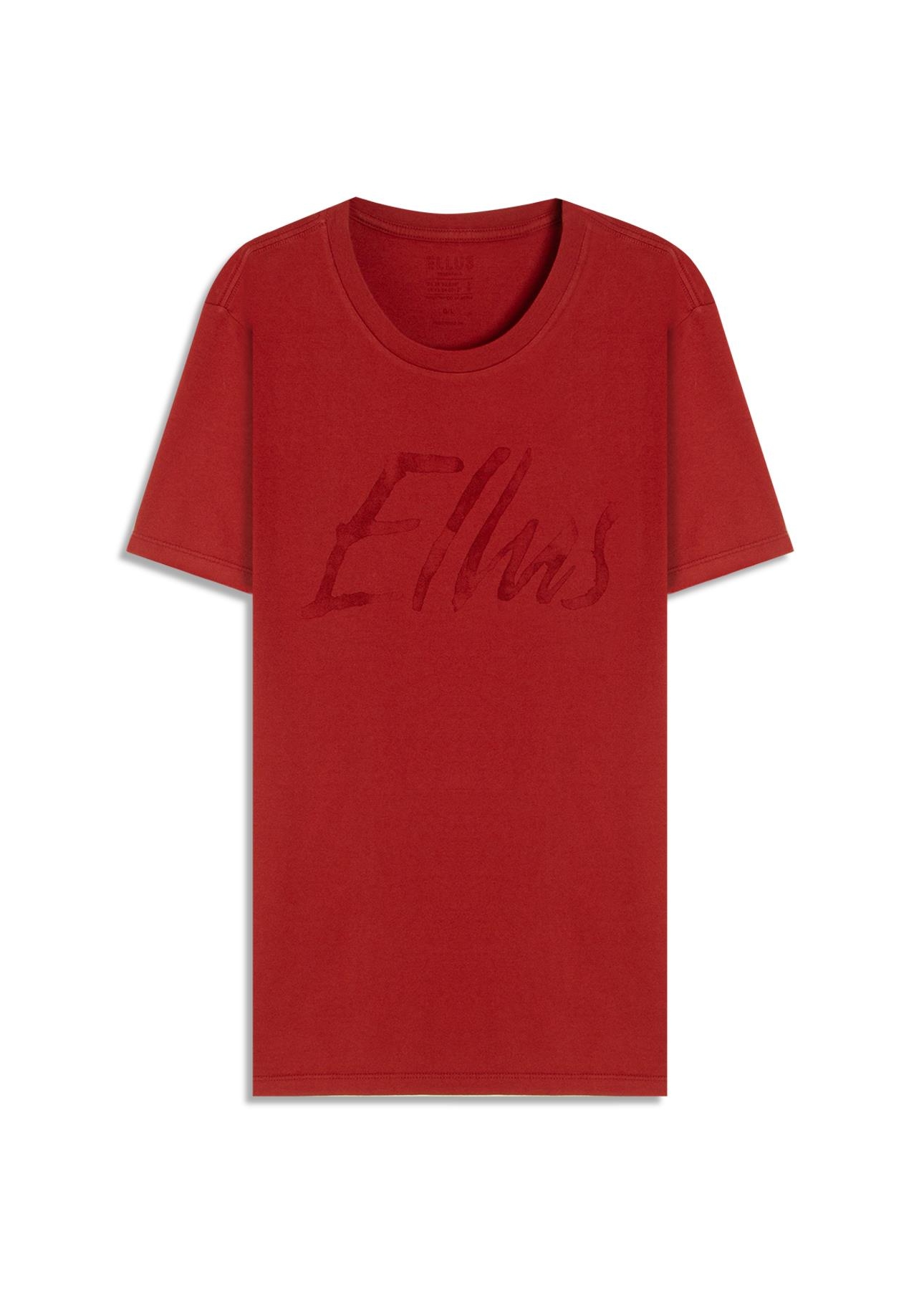 T-Shirt Cotton Fine Maxi Ellus Classic Vermelho