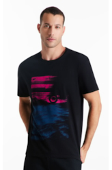 T-Shirt Cotton Fine Motorcycle Classic Preto