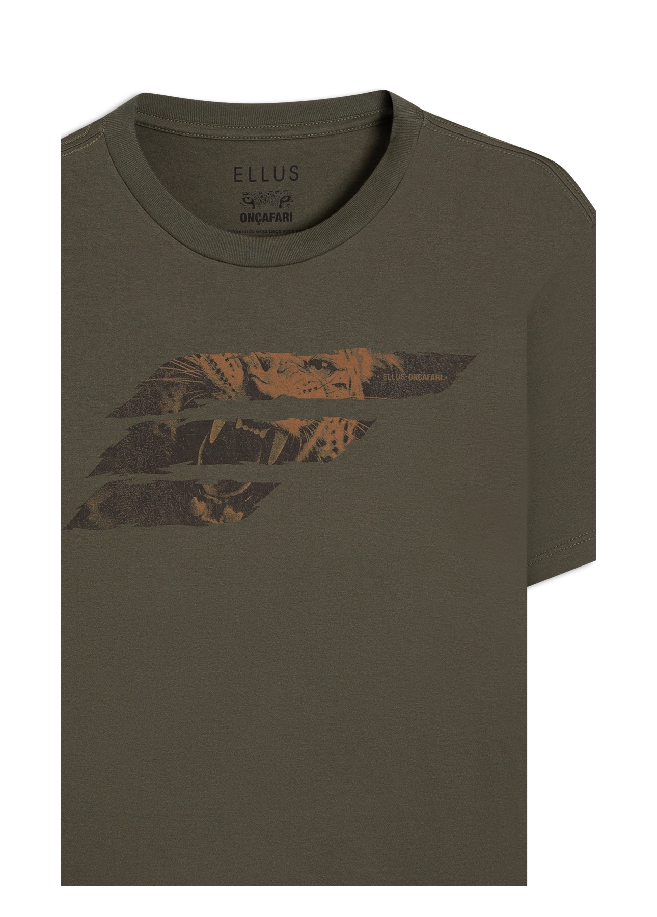 T-Shirt Cotton Fine Onçafari Easa Classic Floresta