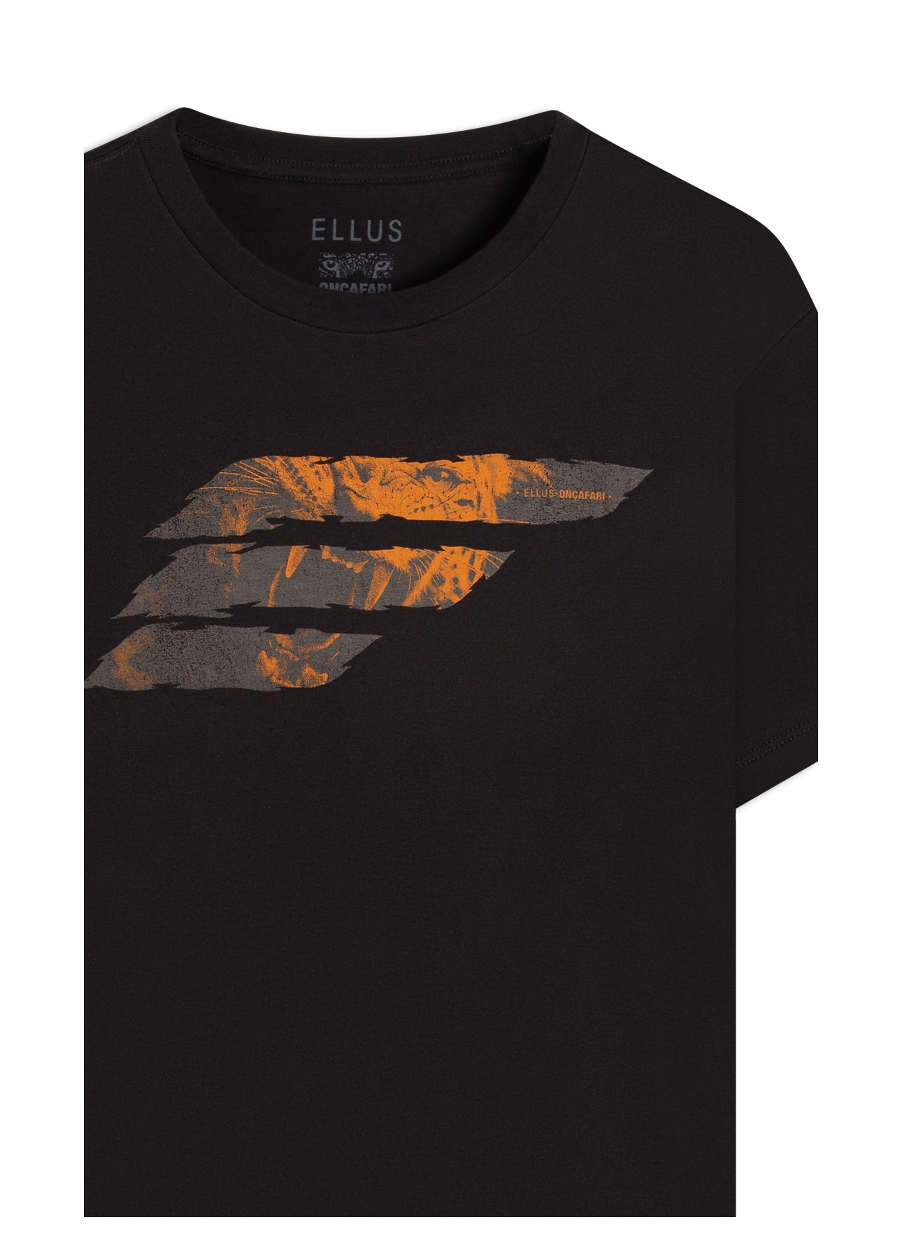 T-Shirt Cotton Fine Onçafari Easa Classic Preto