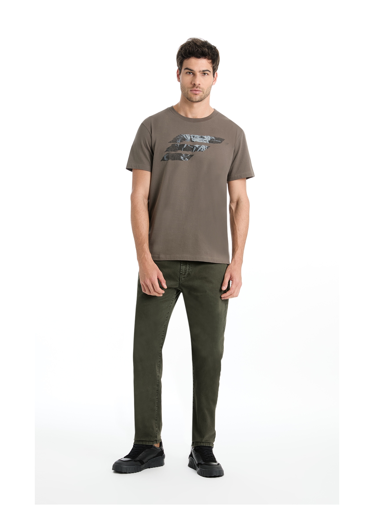 T-Shirt Cotton Fine Onçafari Easa Classic Tabaco